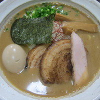 「むじゃきそば（限定・味噌バージョン）＋味玉」@麺屋 むじゃきの写真