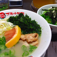 「鶏パイタン＋ネギメシ(ランチセット¥750+アオサ¥50)」@太陽のトマト麺 錦糸町本店の写真