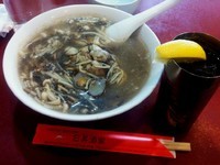 「あさりとキノコと岩のりの塩そば ￥980」@聚香閣の写真