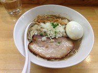 「特濃煮干そば（白）760円+味玉100円+和え玉150円」@煮干中華ソバ イチカワの写真