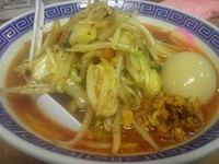 「辛タンメン　麺少なめ、味玉おまけ?　820円」@トナリ 木場店の写真