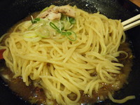 「味玉らぁ麺+替え玉=900円」@麺屋 骨砕の写真