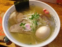 「塩らーめん＋味玉（￥600＋￥100）」@我武者羅の写真