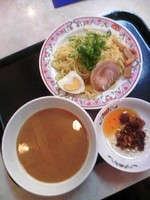 「自家製食べるラー油のつけ麺４５０円ｸｰﾎﾟﾝ:通常５５０円」@餃子の王将 上板橋駅南口店の写真
