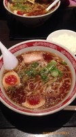 「ランチラーメン 490円＋ライス無料」@尾道ラーメン 麺一筋 桜木町店の写真