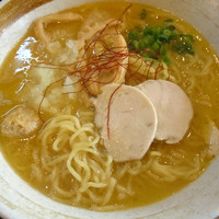 「濃厚塩鶏そば＋大盛　￥８５０」@濃厚鶏そば 晴壱の写真