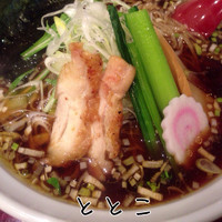 「ラーメン+大盛り+ミニ焼き鳥丼」@麺ダイニング ととこの写真