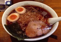 「ラーメン大盛り＋味玉＋ライス」@元祖敏々亭 びんびんの写真