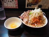 「小豚そば肉入り 780円 ヤサイ からし(唐辛子)」@大盛軒の写真