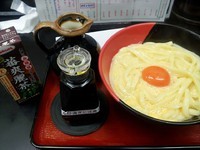 「釜玉うどん」@極楽うどん TKUの写真