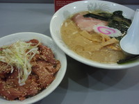 「Ａセット(650円)(醤油らーめん＋ミニチャーシュー丼)」@麺匠 矢向の写真