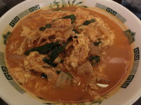 「チゲ味噌ラーメン（560円）＋大盛り（0円）」@日高屋 大森西口店の写真