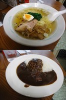 「『支那そばと半カレー(￥1050)』」@武田流 古式カレーライス 支那そば インディアン 本店の写真