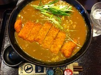 「カツカレーうどん」@めん処つるつる亭の写真