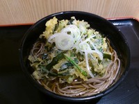 「ニラ天そば\360」@よもだそば 銀座店の写真