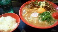 「味噌肉玉そば（ニンニク）＋肉増し50g」@肉玉そば おとど 亀有店の写真