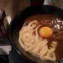 カレー釜玉うどん