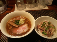 「追い鰹中華そば＋豚丼セット」@らぁ麺 やまぐちの写真