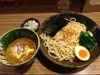 「カレーつけ麺（中盛り、ちから麺）、800円（同額）」@オリきんの写真