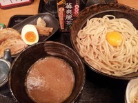 「限定釜玉つけ麺　750円」@麺や 天啓の写真