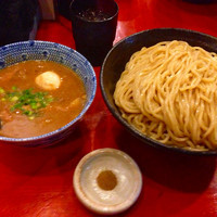「二代目つけ麺、特盛、味玉、魚粉は別皿提供」@二代目狼煙 本店 葉隠製麺の写真
