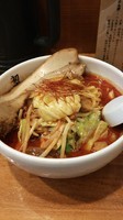 「一徹拉麺（激辛味噌タンメン）＋特大チャーシュー」@初志貫徹の写真