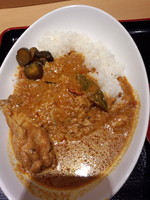 「よもだカレー半タヌキソバセット600円」@よもだそば 日本橋店の写真