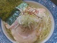 「鶏塩らーめん ￥680」@自家製太麺 元気屋の写真
