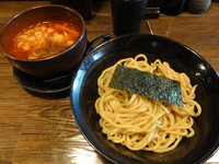 「辛つけ麺・並」@つけ麺処 つぼや 梅田店の写真