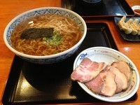 「二種盛りチャーシュー麺 ５枚 大盛り 1350円」@自然派ラーメン 神楽の写真