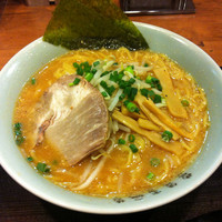 「味噌ラーメン (大盛、600円)」@伝説のすた丼屋 溝の口店の写真