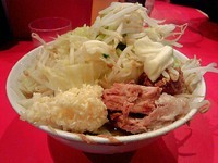 「ラーメン小（お餅・ニンニク）」@ラーメン二郎 府中店の写真