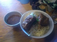 「限定 肉祭りつけ麺￥1000+特盛￥100」@めん創 桜花の写真