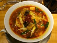 「薬膳火鍋ラーメン天紅\750」@らあめん花月嵐 浅草雷門店の写真