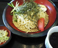 「ざるラーメン　５００円」@ラーメン ロッジの写真