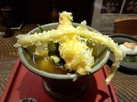 「カレーうどん＋えび天（￥１０３０）」@自家製麺うどん甘味処 おにかまの写真