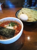 「海老つけそば　大盛り　950円　クーポン味玉」@麺 一直の写真