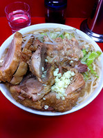 「小豚　ニンニクあぶら」@ラーメン二郎 西台駅前店の写真