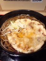 「ゲソ天そば380円」@よもだそば 銀座店の写真