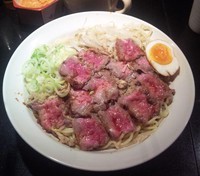 「和牛まぜそば：1050円」@背脂醤油 のあの写真