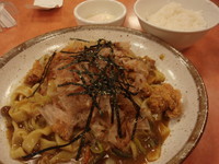 「カレーきしめんのライス半熟タマゴセット(850円)」@カレーハウスCoCo壱番屋 鶴見中央店の写真