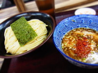 「赤辛つけめん 中 800円」@舎鈴 プレナ幕張店の写真