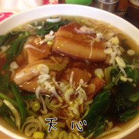 「天心肉らーめん+大盛り+ライス」@天心ラーメン 日暮里店の写真