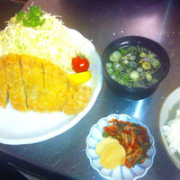 「千葉県産ブランド豚のロースカツ定食」@とんとんの写真