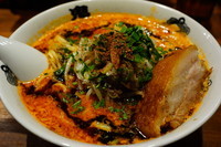 「肉増しカラシビ味噌らー麺（大盛、シビ増し、辛さ普通）」@カラシビ味噌らー麺 鬼金棒の写真