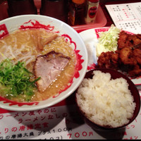 「唐揚げ定食」@麺屋どとんこつ 北野田店の写真