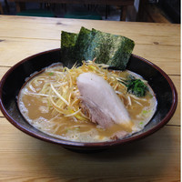 「味噌ネギラーメン(中盛)」@横浜ラーメン とんこつ家 鹿島店の写真