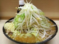 「みそラーメン ￥750 豚増し ￥100 ヤサイ ニンニク」@ラーメン二郎 京成大久保店の写真
