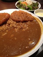 「ｴﾋﾞｶﾂｶﾚｰ(700g)￥1250＋ﾛｰｽｶﾂ￥250」@カレーハウスCoCo壱番屋 牛久中央店の写真