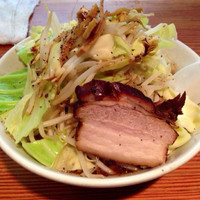 「ラーメン＋野菜増し」@極太濁流ラーメン ら・けいこ 本店の写真